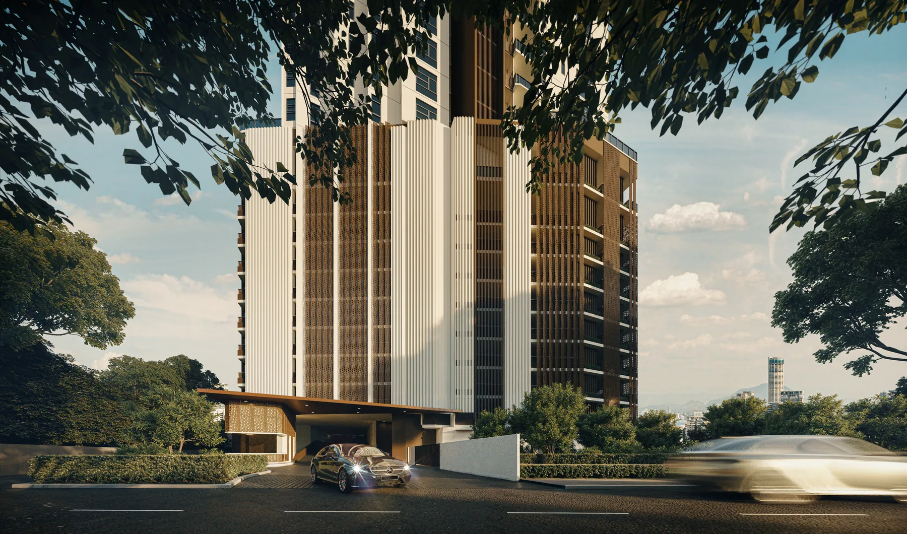 Cantonment Residence 入口意境图